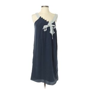 Bensoni Modernist Asymmetrical Blue Shift Dress